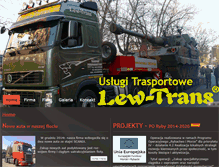 Tablet Screenshot of lewtrans.puad.netstrefa.pl